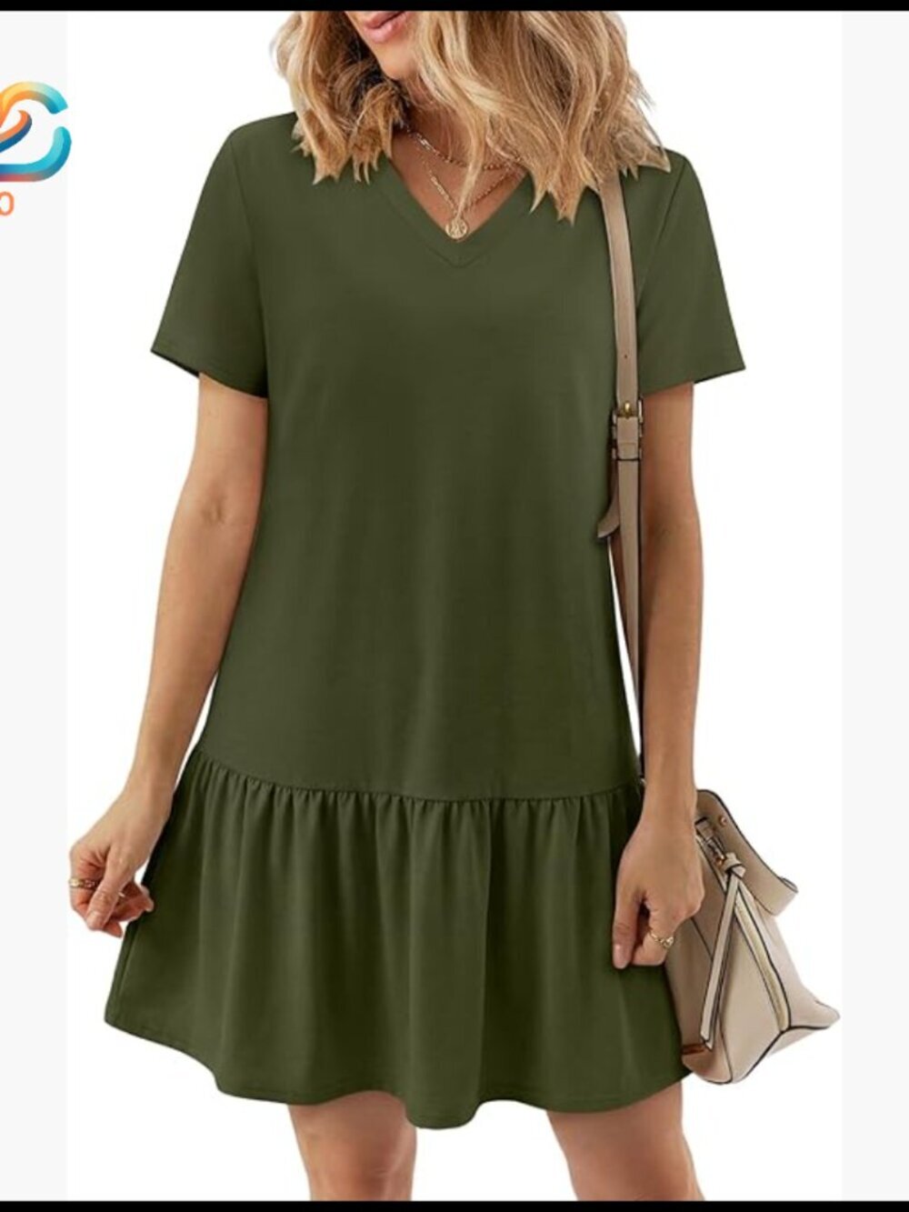 Summer Short Sleeve Pullover Sweatshirt Dress Patchwork Mini Casual
